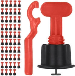 Система за нивелация на плочки 50 бр с ключ