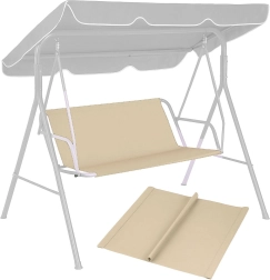 Възглавница за градинска люлка 127x100 см Бежова MultiGarden