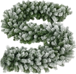 Заснежена коледна гирлянда 270 см RUHHY