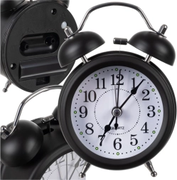 Ретро метален будилник с LED подсветка и тих ход