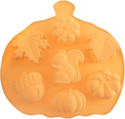 Silicone mold for cookies and muffins autumn motifs 26 × 25 × 3 cm ORION