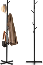Стоящ метален закачалка за дрехи с 7 куки, 177 см, ModernHome