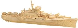 Woodcraft дървен 3D пъзел кораб – крайцер
