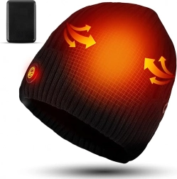 Зимна отопляема шапка с външна батерия