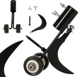 Премахвач на плевели за фуги с кука и шило на колелца