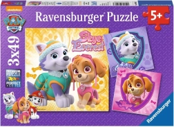 Пъзел Ravensburger Пес Патрул – Скай и Еверест 3×49 части