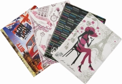 Document Holder Retro II with Colorful Print
