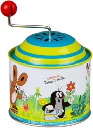 Музикална кутийка с въртяща се манивела КРТЕК, метална 8 см