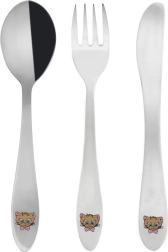 Children's Stainless Steel Cutlery Kotek, 3-Piece Set