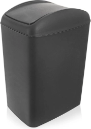 Plastic trash bin with swing lid 20 l, gray