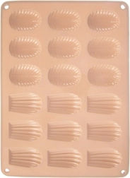 Silicone mold for cookies and pralines, beige 34 × 25 × 1 cm