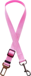 Adjustable car safety belt for dogs and cats – pink