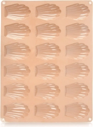 Silicone Madeleine Mold, beige, 32 × 24.5 cm