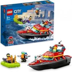 LEGO® City 60373 Пожарна спасителна лодка и моторна лодка