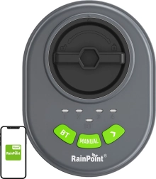 RainPoint интелигентен 4-зонов контролер за напояване с Bluetooth и приложение