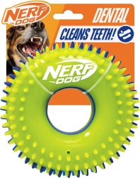 Nerf Dog squeaky ring with spikes 15 cm