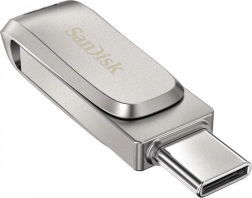 SanDisk Ultra Dual Drive Luxe 256 GB USB 3.1 Type‑C/USB‑A метална флаш памет