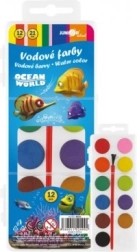 Акварелни бои Ocean World с четка