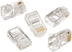 Мрежов конектор RJ45 за твърд проводник (100 бр.)