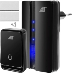 черна безжична звънка Malatec