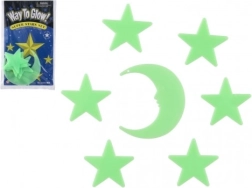 Светещи декорации за стена Звезди и Луна