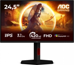 AOC 25G4KUR 24,5" геймърски IPS монитор 420 Hz с pivot