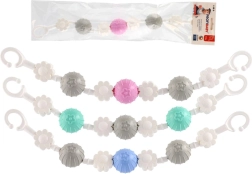 Висяща играчка за количка с цветчета и мъниста