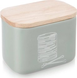 Зелена кутийка за клечки за уши и козметични тампони GREENISH
