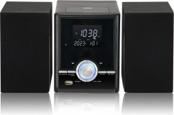 Куловидна микросистема с Bluetooth, CD и USB – черна