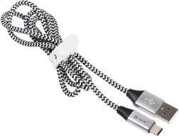 USB 2.0 Cable TYPE-C A Male 1.0 m black/silver