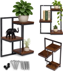 Окачен стенен рафт за цветя с 3 нива loft MODERNHOME