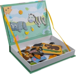 Herui toys магнитен Монтесори пъзел с африкански животни