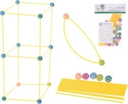 Креативен строителен комплект – Тръбни пръчки за изработка на шатри и конструкции, 75 части