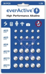 Комплект алкални батерии everActive – 30 бр. мини