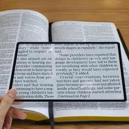 Еластична джобна странична лупа 12 × 18 см