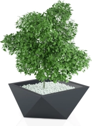 Дизайнерска саксия MONUMO Vendetta 30 см, антрацит