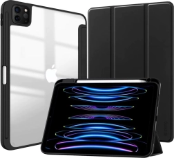 PrimeFolio защитен калъф за iPad Air 11 и iPad Pro 11, черен/прозрачен