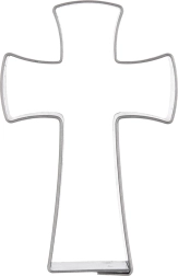 Stainless Steel Cross Cookie Cutter 6.4 cm