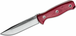 Нож за открито Condor Bushcraft Bliss, 12,2 см, червена Micarta, кания Kydex + кожа