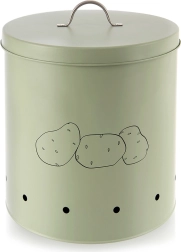 Метална зелена кутия за картофи и зеленчуци GREENISH 8,7 л