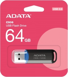 USB флаш диск ADATA C906 64 GB USB 2.0 черен