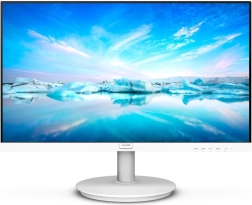 Бял 27-инчов IPS монитор PHILIPS с HDMI и високоговорители