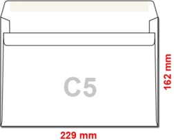 Самозалепващи пликове C5, 25 бр.