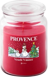 Ароматна свещ в стъкло PROVENCE коледен снежен човек 95 ч