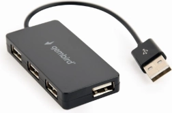 Черен USB хъб 4 порта