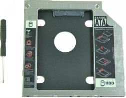 Алуминиева рамка за втори диск 2,5" HDD 9,5 мм