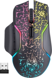 Безжична геймърска мишка Defender Oneshot с RGB подсветка 3200 DPI