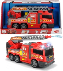 Dickie Toys interactive fire truck with lights and sound, 36 cm