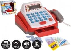 Малък детски дигитален касов апарат с аксесоари, светлина и звук