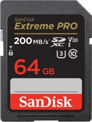 Карта памет SanDisk Extreme Pro SDXC 64 GB UHS-I U3 V30 200/90 MB/s
